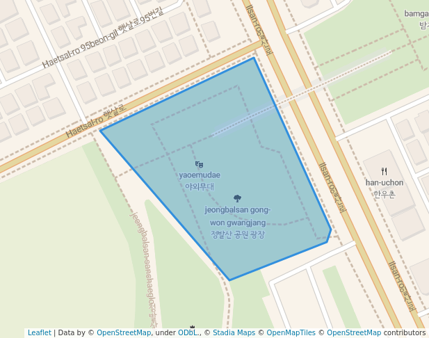 정발산 공원 광장