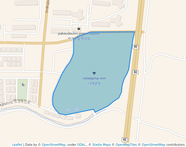 walking in 나래공원 map in Hwaseong-si