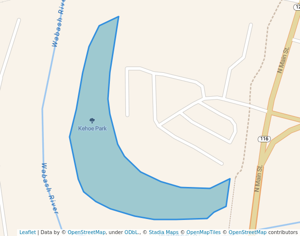 walking in Kehoe Park map in Bluffton