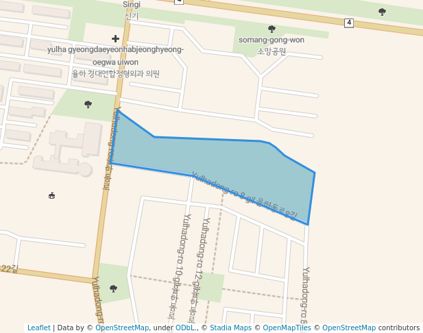 walking in Se-teor Park map in Daegu