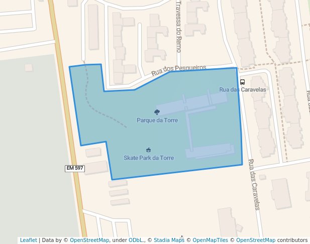 walking in Parque da Torre map in Cascais