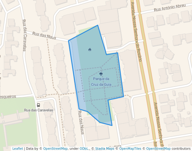 walking in Parque do Ringue map in Cascais