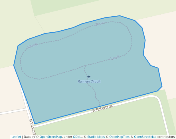 walking in Runners Circuit map in Palestine