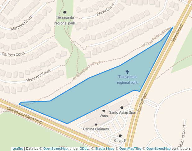 Tierrasanta regional park