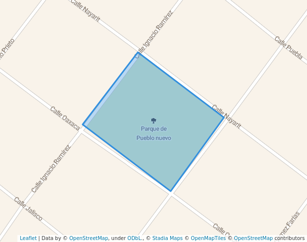 walking in Parque de Pueblo nuevo map in La Paz