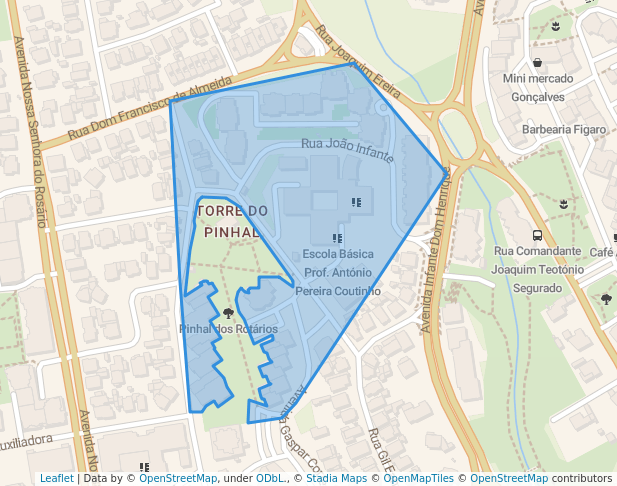 walking in Parque da Pereira map in Cascais