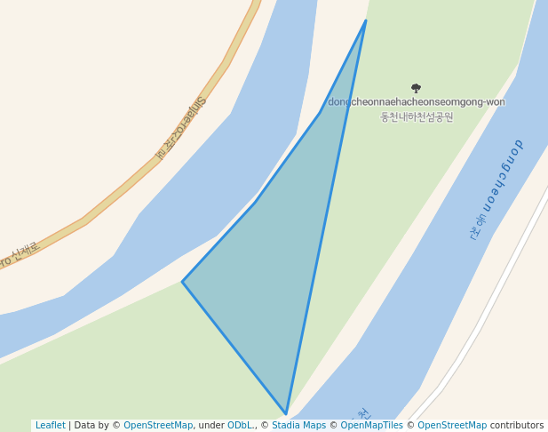 하천섬공원 in Gwangyang-si | Map and Routes