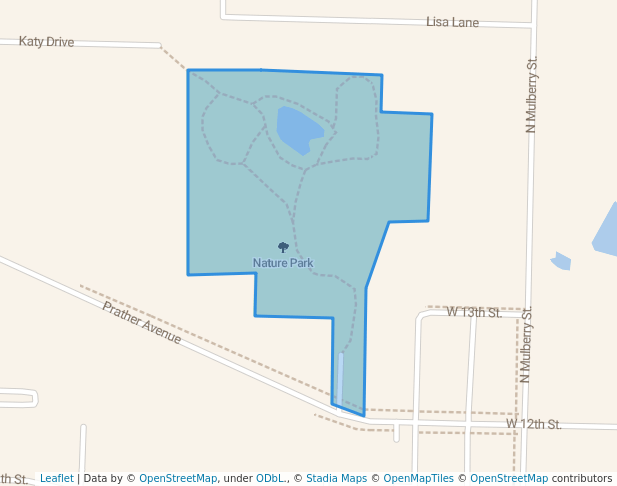 walking in Nature Park map in Maryville