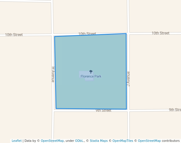 walking in Florence Park map in Milford