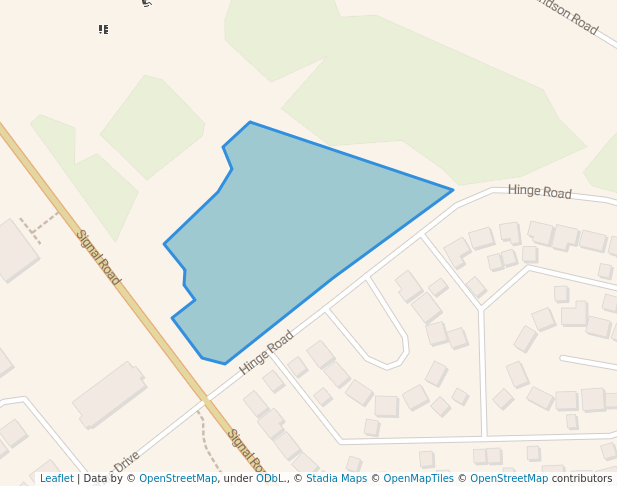 walking in Thickwood Off Leash Dog park map in Fort McMurray