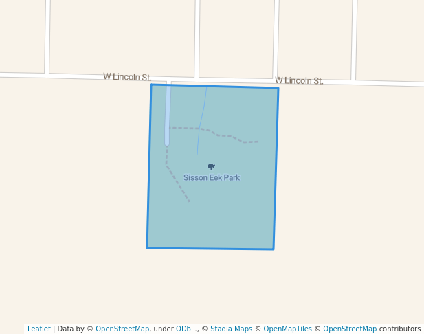 walking in Sisson Eek Park map in Maryville