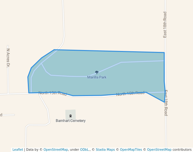 walking in Marilla Park map in Streator