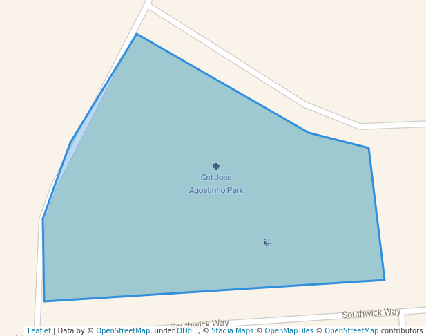 walking in Cst Jose Agostinho Park map in Leduc