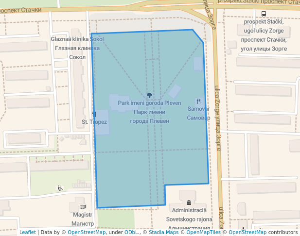 Парк имени города Плевен