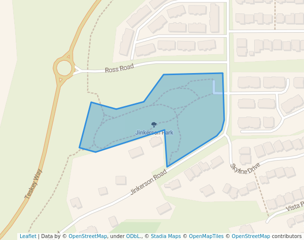 walking in Jinkerson Park map in Chilliwack