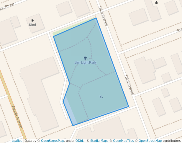 walking in Jim Light Park map in Whitehorse