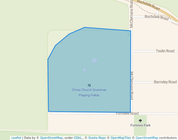 Christ Church Grammar Playing Fields