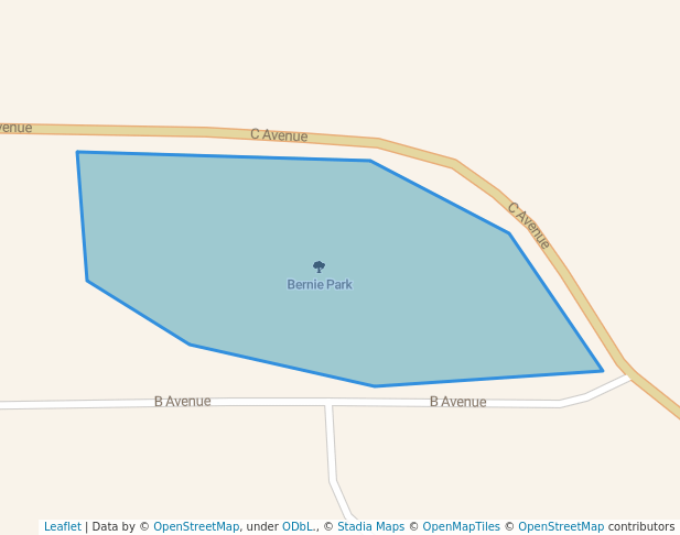 walking in Bernie Park map in La Grande