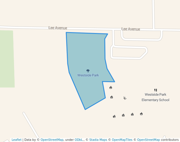 walking in Westside Park map in Adelanto