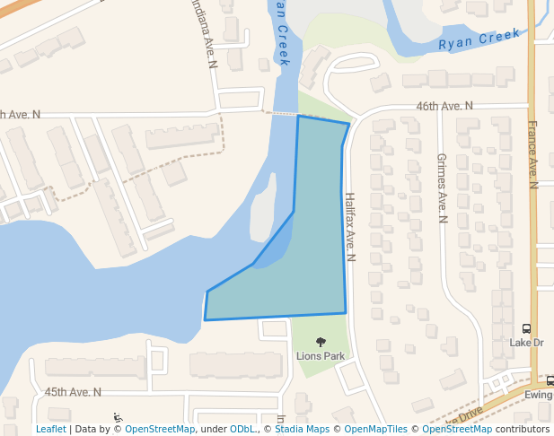 walking in Humphrey Park map in Robbinsdale