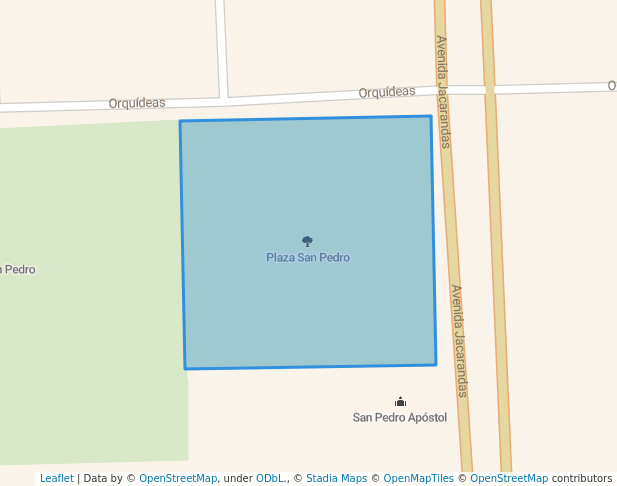 walking in Plaza San Pedro map in Tepatitlán de Morelos