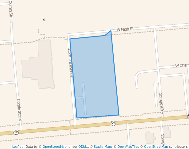 walking in New Concord Park map in New Concord