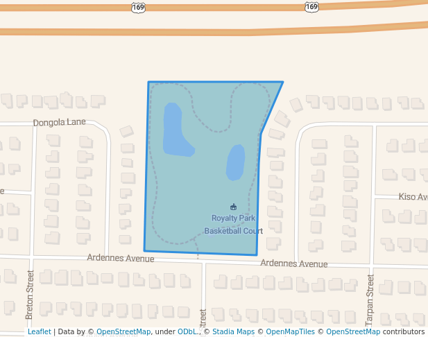 walking in Royalty Park map in Shakopee