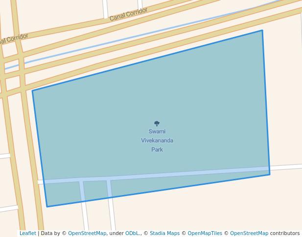 walking in Swami Vivekananda Park map in Surat