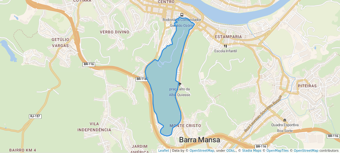 walking in Parque Municipal da UBM map in Barra Mansa