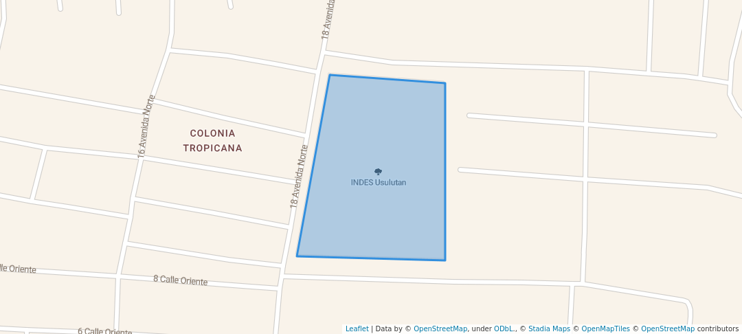 walking in INDES Usulutan map in Usulután