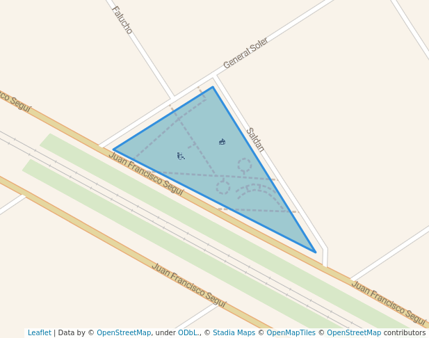 walking in El Triángulo de Los Niños map in Grand Bourg