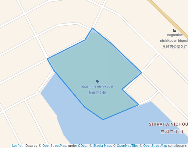 walking in 長峰西公園 map in Ryugasaki