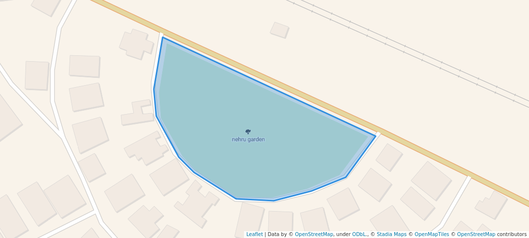 walking in nehru garden map in Ambernath