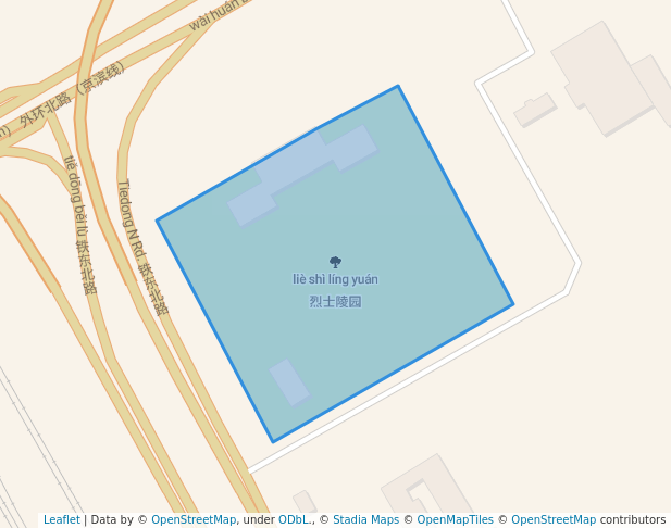 walking in 烈士陵园 map in Tianjin