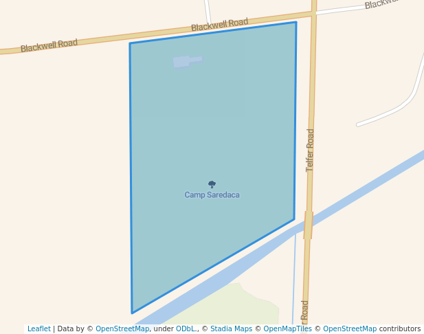 walking in Camp Saredaca map in Sarnia