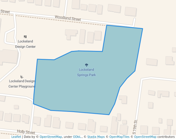 walking in Lockeland Springs Park map in Nashville