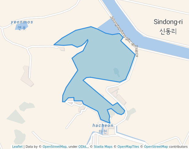 walking in 숲 map in Naju