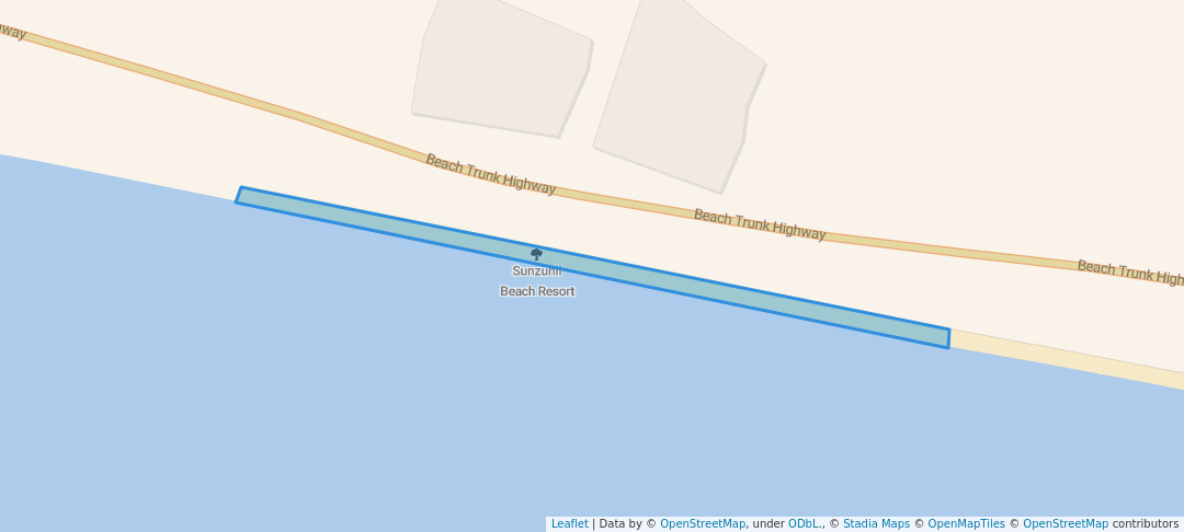 walking in Sunzunli Beach Resort map in Kanga