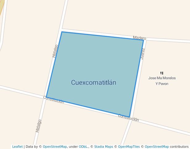 Plaza Principal Cuexcomatitlán
