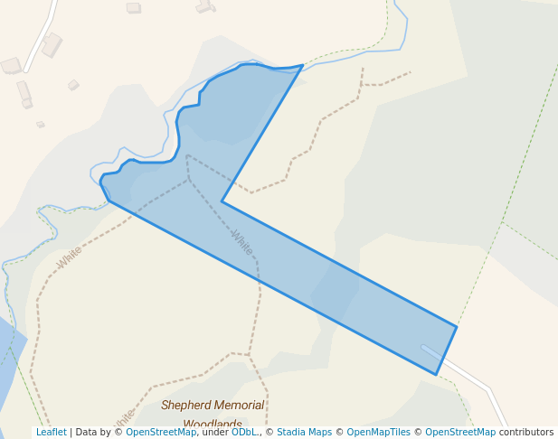 walking in Dunn Conservation Land map in Acton