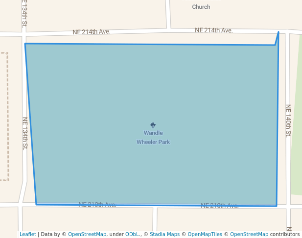 walking in Wandle Wheeler Park map in Cross City