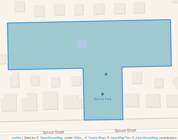 walking in Spruce Park map in Southgate