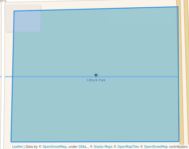 walking in I-Block Park map in Chittagong