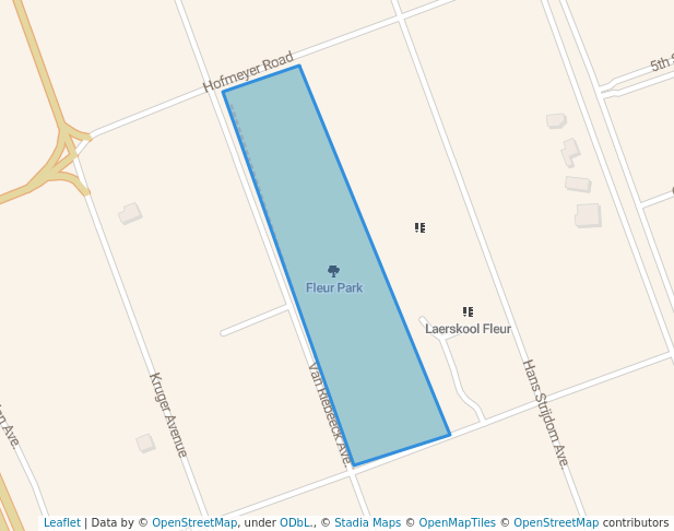 walking in Fleur Park map in Centurion