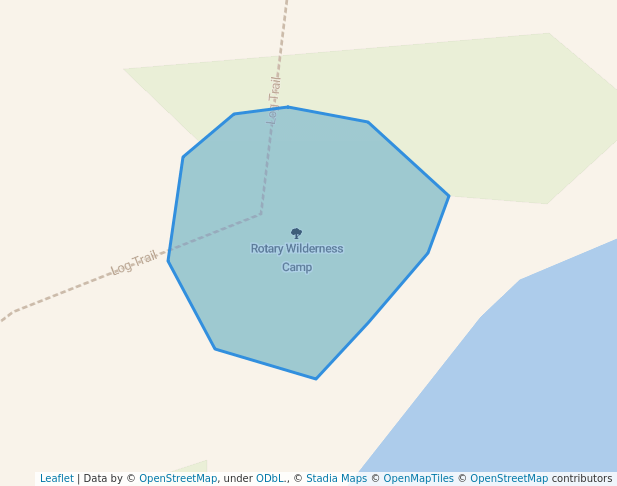 walking in Rotary Wilderness Camp map in Whitehorse
