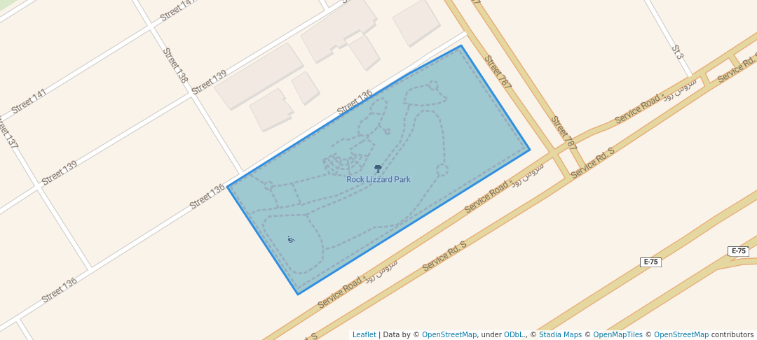 walking in Rock Lizzard Park map in Islamabad