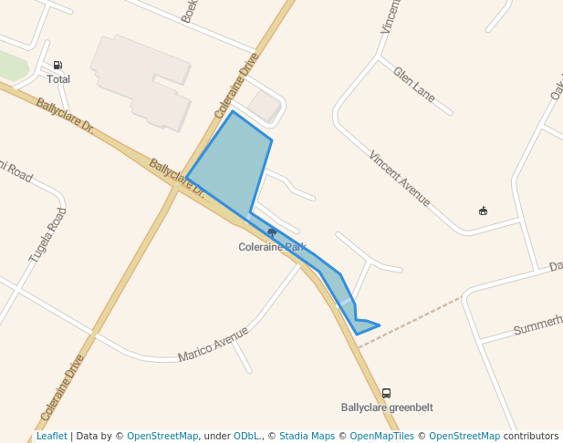 walking in Coleraine Park map in Sandton