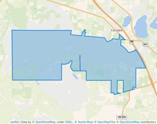 walking in Barr Hammock Preserve map in Micanopy