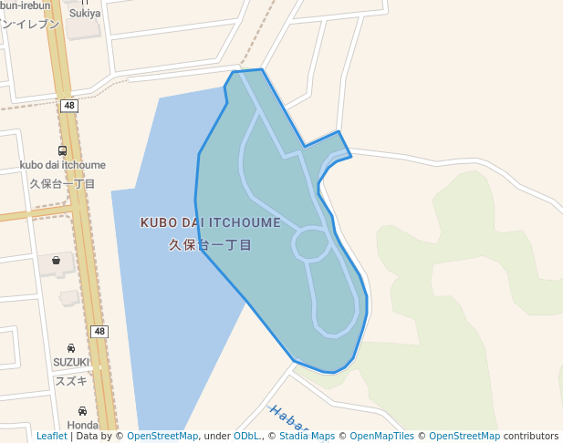walking in 北竜台4号公園 map in Ryugasaki