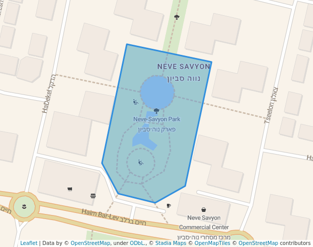 Neve-Savyon Park in Or Yehuda | Map and Routes